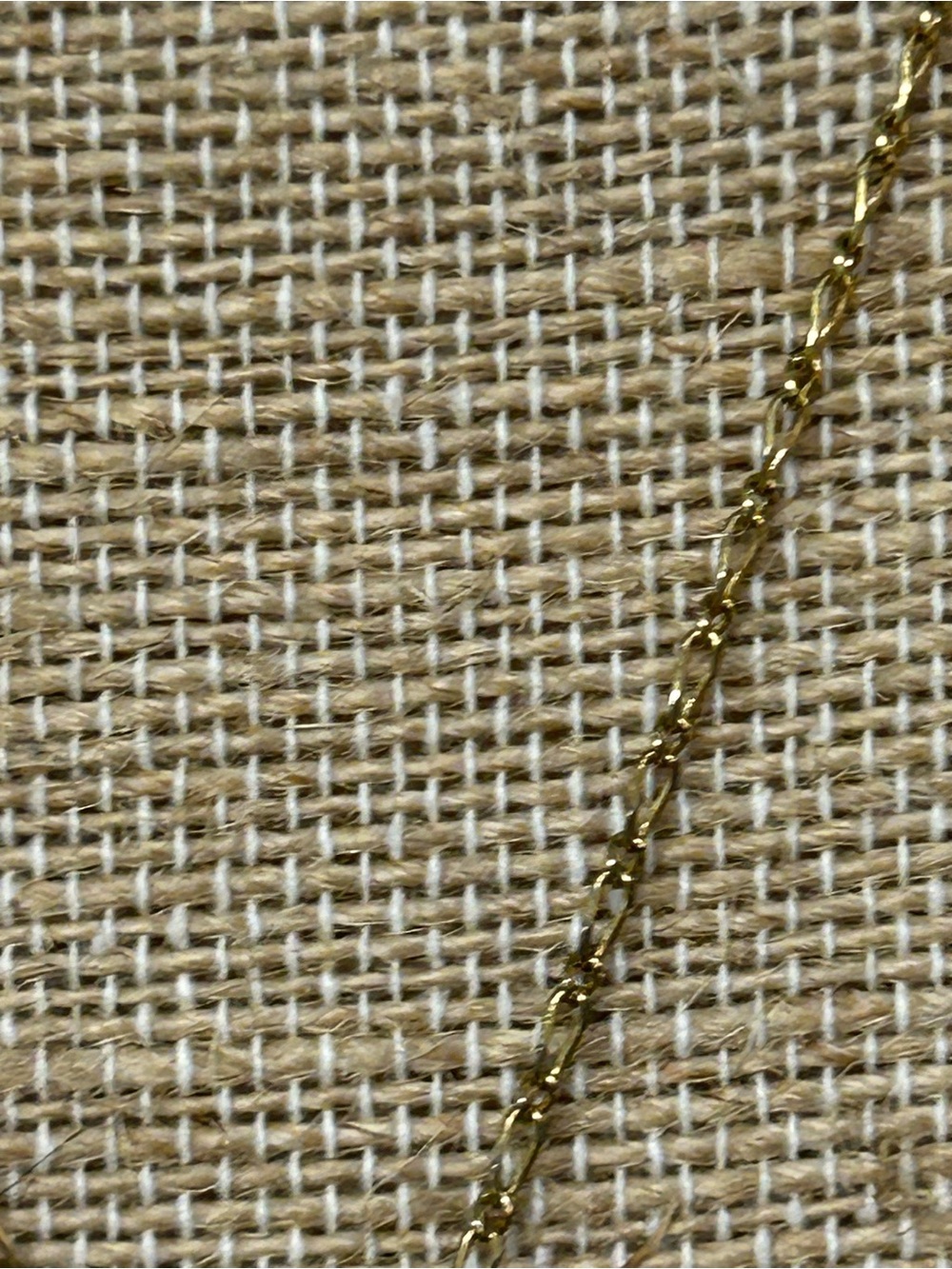J. Crew gold tone necklace with small ceramic elephant with jewel eyes - Picture 5 of 6